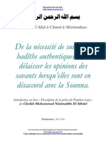 16457046 La Necessite de Delaisser Les Opinions Des Hommes Quand Elles Sont en Contradiction Avec La Sounn