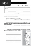 Ficha de avaliação