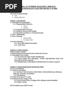 Methodology For The Project Work