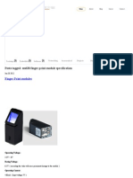 sm630 Finger Print Module Specification - Numitech Solutions