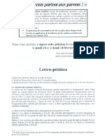 pétition tract des parents traversiere