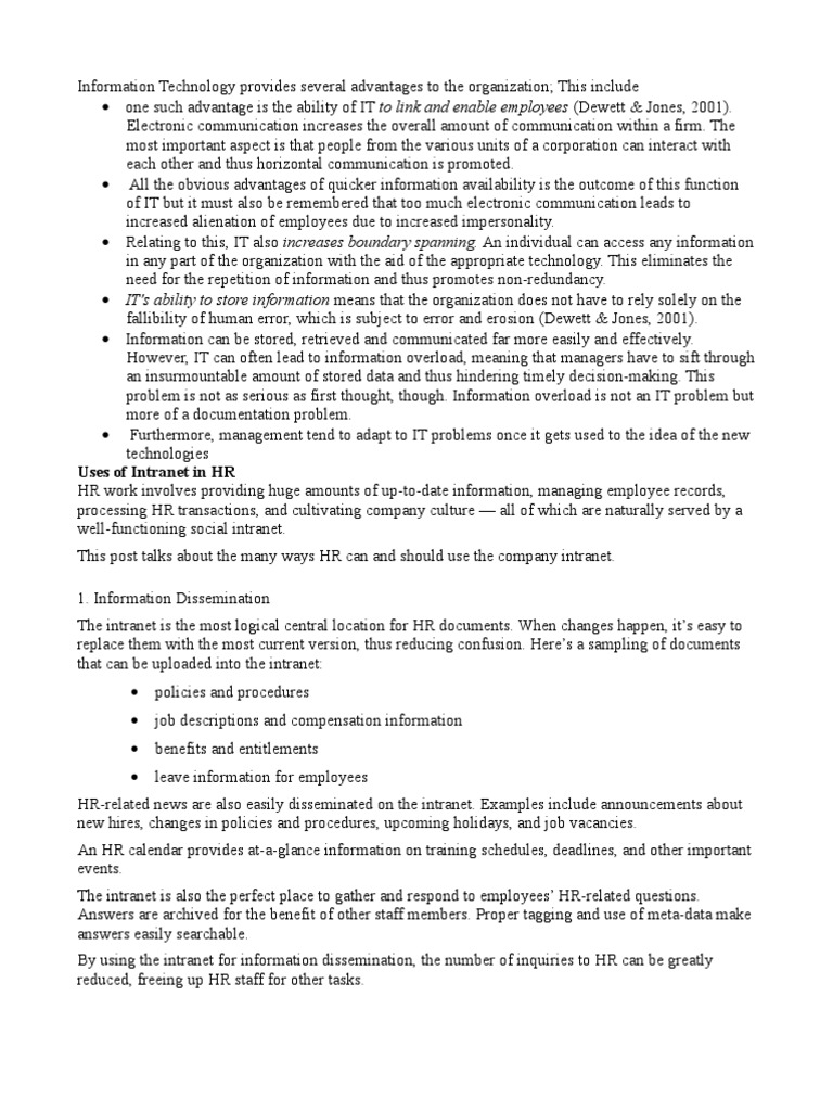 Human Resource Information System | PDF | Labour | Employment