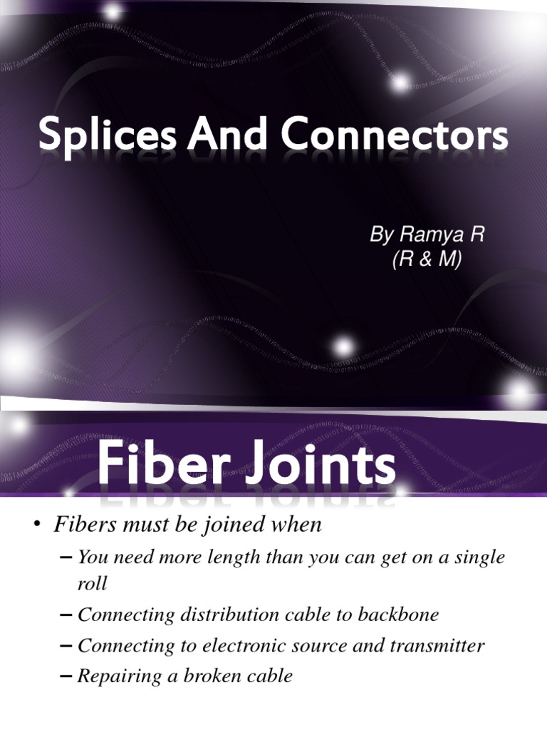 Splices and Connectors PDF