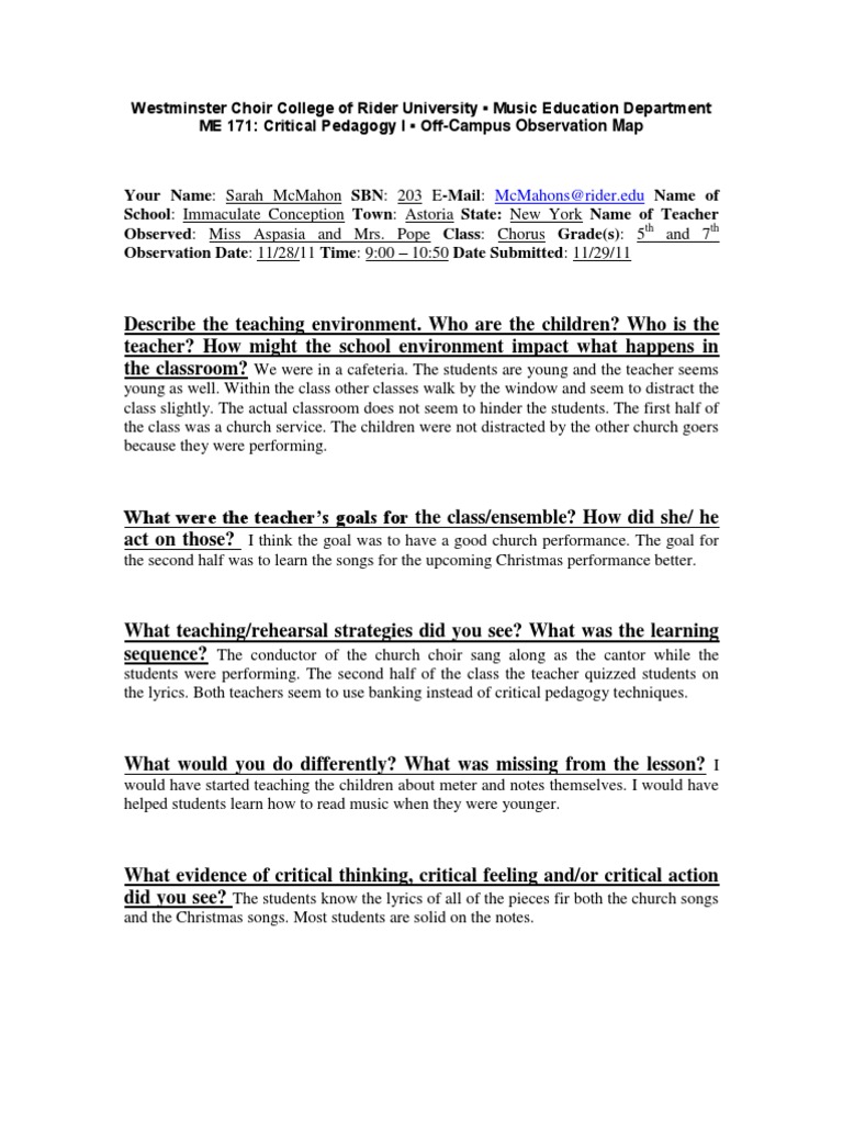 Westminster Choir College of Rider University Music Education