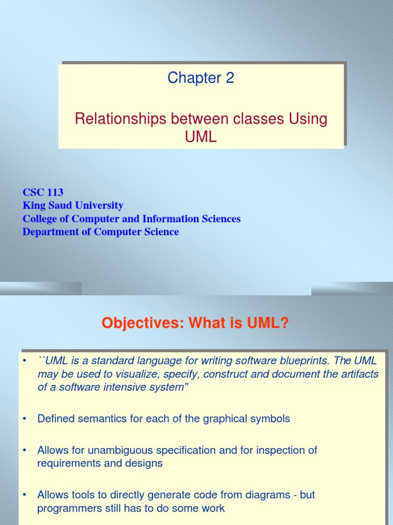 UML Class Relationships Explained | PDF | Class (Computer Programming ...