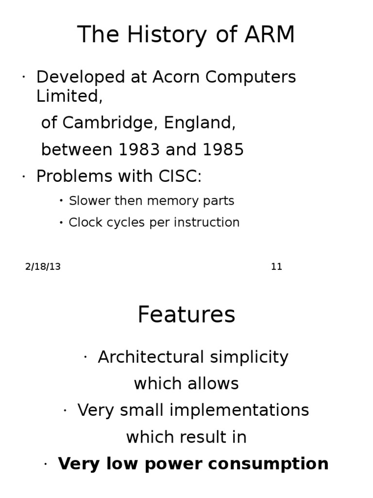 Overview of ARM Processor Architecture | PDF | Arm Architecture ...