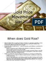 Gold Price Movements - An Analysis