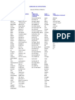 Verb + Gerund Verb +preposition +gerund Be +adjective +preposition +gerund Verb + Infinitive Verb +inifinitive Gerund