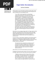 Download AASP - Single Soldier Discrimination by Single Soldiers Rights SN12606036 doc pdf