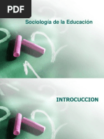Sociologia de La Educacion