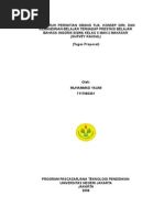 Download PENGARUH  PERHATIAN  ORANG  TUA  KONSEP  DIRI  DAN KEMANDIRIAN BELAJAR TERHADAP PRESTASI BELAJAR Bahasa Inggris by muhammad yaumi SN12606904 doc pdf