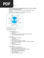 Service Marketing Study Notes