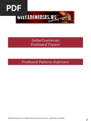 Fretboard Trainer Pattern Reference