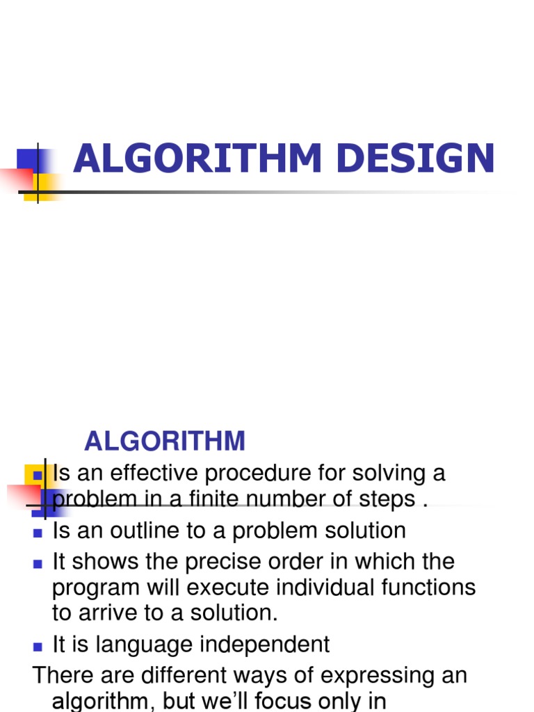2.2 Algorithm Design | PDF | Algorithms | Control Flow