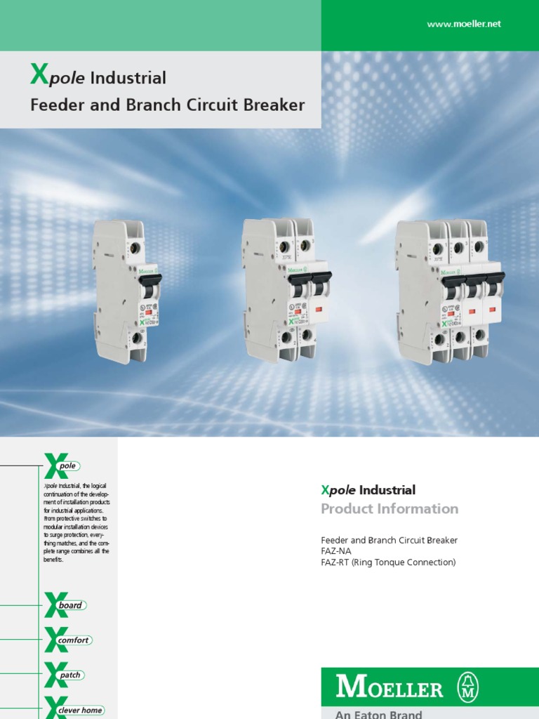 Eaton Moeller Xpole Industrial Feeder And Branch Circuit Breaker