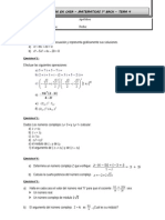 Examen en Casa - Tema 4 - Numeros Complejos