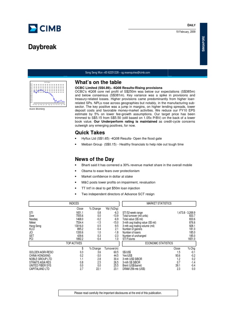 CIMB - Daybreak | PDF | Protectionism | Securities (Finance)