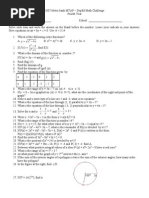 2007 Metro Bank MTAP (Math IV)