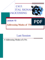 EEE C415: Digital Signal Processing: Addressing Modes of TMS320C54x