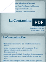 Presentación La Contaminacion