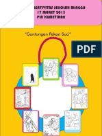 Bahan Kreativitas Sekolah Minggu 17 Maret 2013 PIA Kumetiran "Gantungan Pekan Suci"