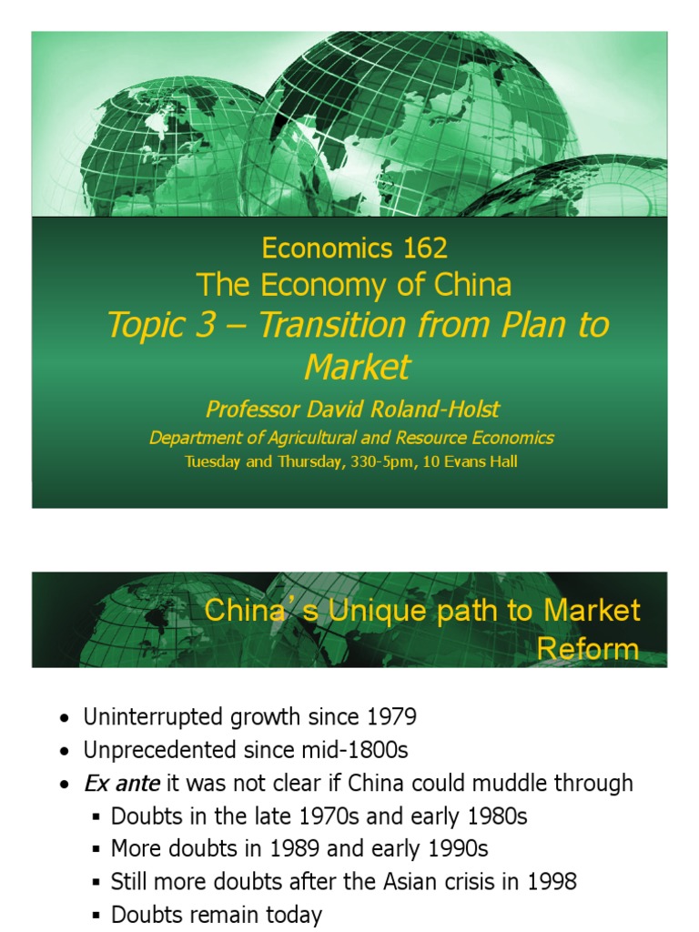 China's Transition to Market Economy | PDF | Economics | Corruption