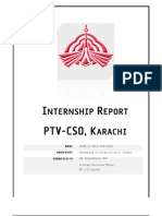 My Internship Report on PTV CSO Karachi