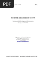 Download Reverse Speech Dictionary - The Analysts Guide to Metaphors of the Unconscious by Alex Pavel SN126180829 doc pdf