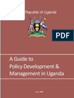 A Guide To Policy Development Management in Uganda