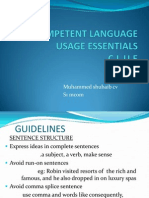 Competent Language Usage Essentials