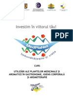 Utilizari Plante Medicinale Aromatice