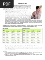 Back Scratch Test for Seniors' Flexibility | PDF | Wellness | Lifestyle