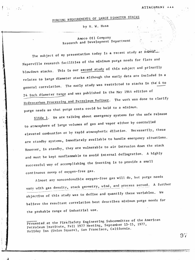 Purging Requirements of Large Diameter Stacks PDF