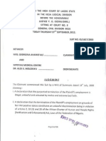 Georgiana Ahamefule Vs Imperial Medical Centre & Dr. Alex Molokwu (ID/1627/2000) - Judgement