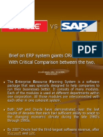 Oracle vs SAP