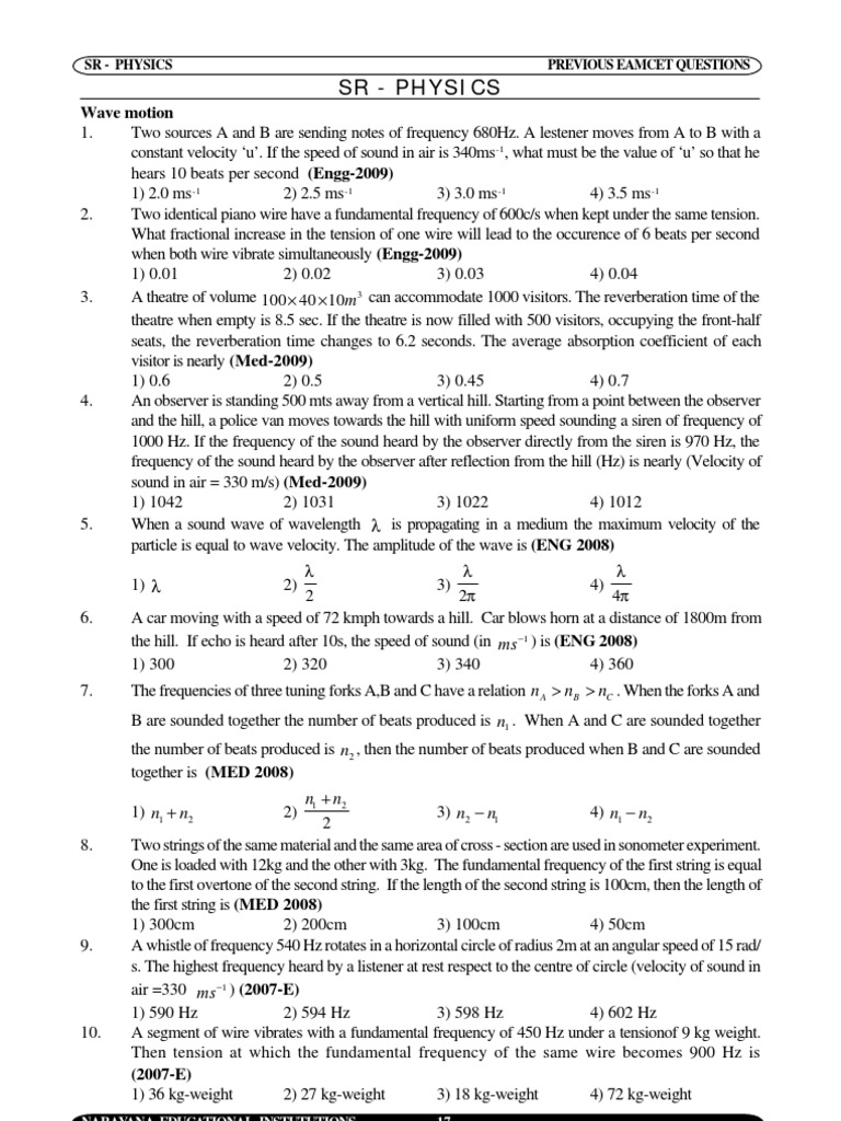 SR - Physics | PDF