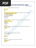 CS604 Final Term Solved MCQS With References by Awais