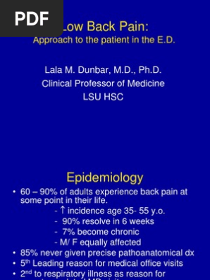 Low Back Pain HPN