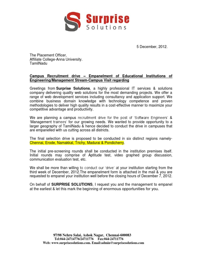 Empanelment request form image