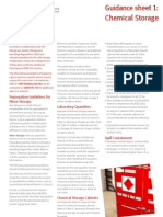 Guidance Sheet 1 - Chemical Storage