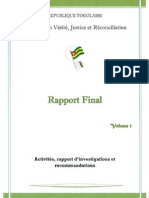 Rapport Final CVJR TOGO PDF