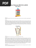 Instrumentos Musicais RECICLADOS