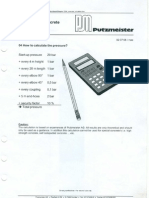 Calculo de Presiones - Putzmeister PDF