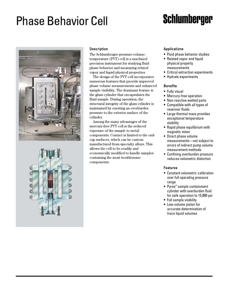 Phase Behavior Cell | PDF