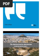 Da democracia Ateniense à  democracia atual