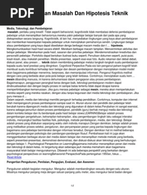 Contoh Rumusan Masalah Dan Hipotesis Teknik Mesin