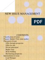 NEW ISSUE MANAGEMENT GUIDE