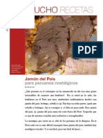 Jamón Del País. Receta para Peruanos Nostálgicos