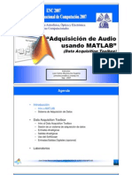 “Adquisición de Audio usando MATLAB” (Data Acquisition Toolbox) slidesDAQ_2