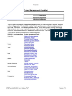 Project Management Checklist
